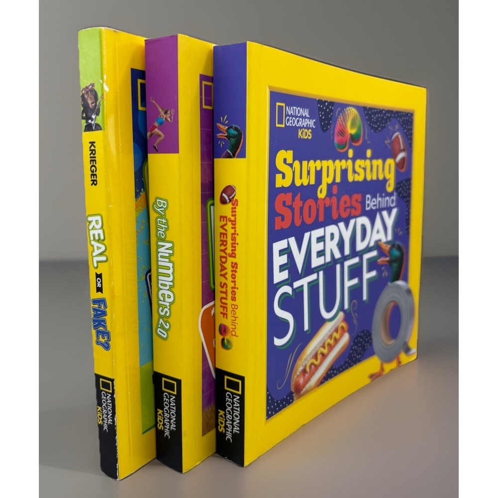 NATIONAL GEOGRAPHIC KIDS Lot of 3 Paperback‎ Books Trivia Facts Nature